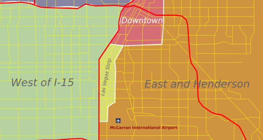 Las Vegas zoning map